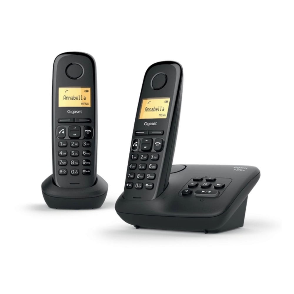 Immagine di CORDLESS SIEMENS GIGASET A270 DUO BLACK