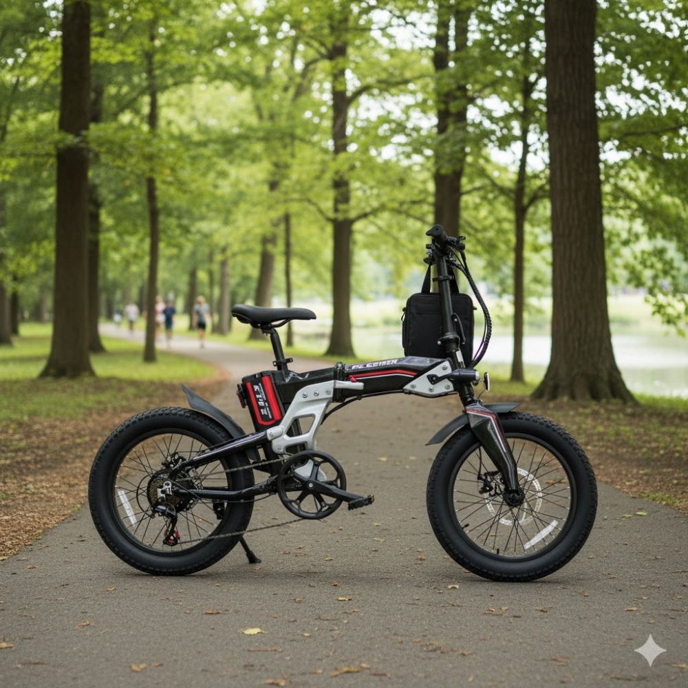 Immagine di BICICLETTA ELETTRICA 250W VELOCIFERO FATFOLD ALU NERO
