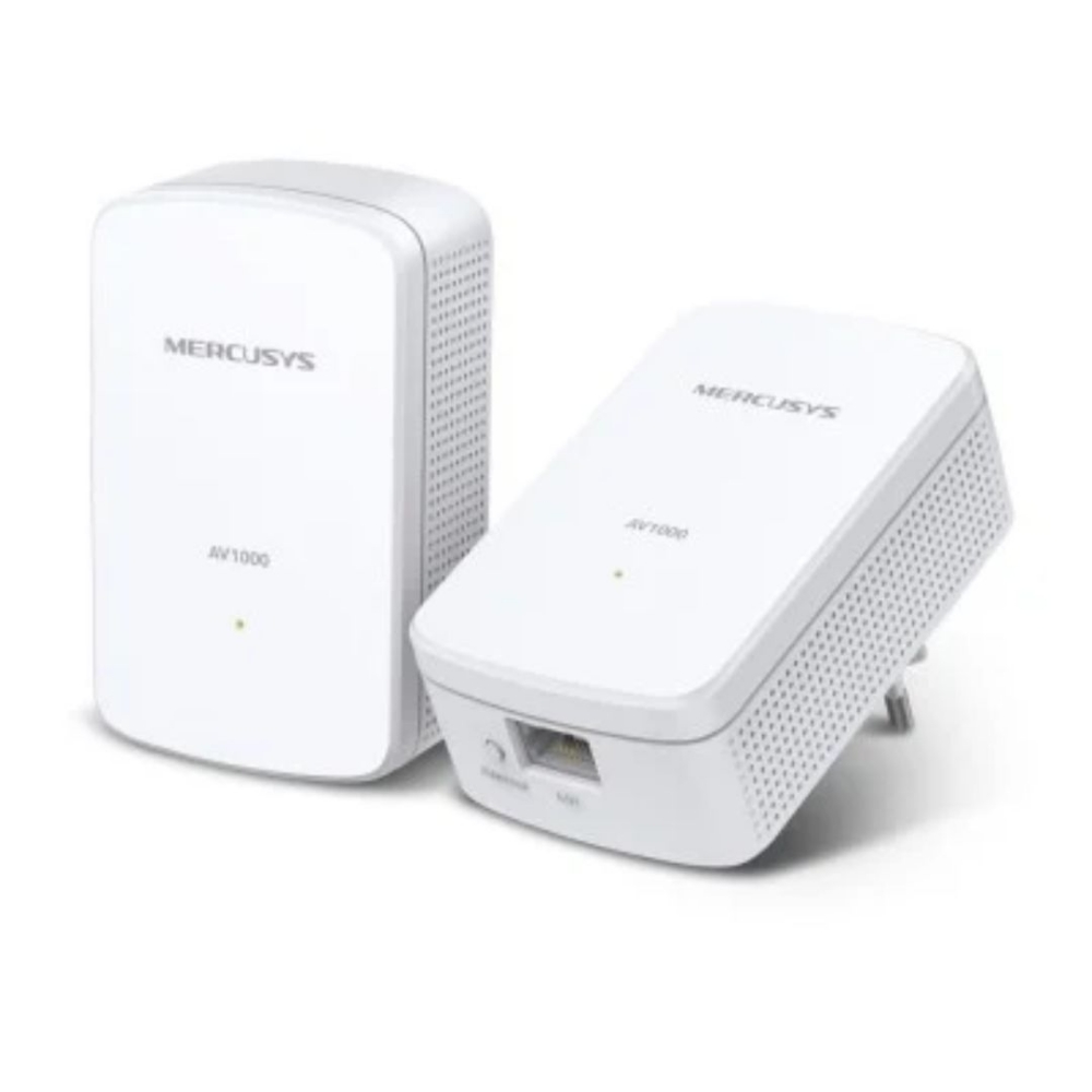 Immagine di ADATTATORE ETHERNET PER RETE ELETTRICA POWERLINE MERCUSYS MP500 KIT