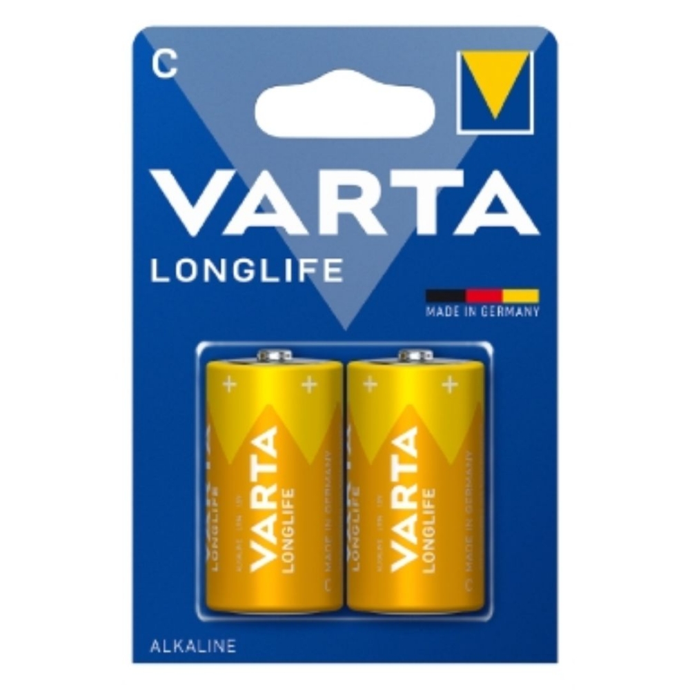 Immagine di BATTERIA LONGLIFE MEZZA TORCIA C ALCALINA 2PZ VARTA