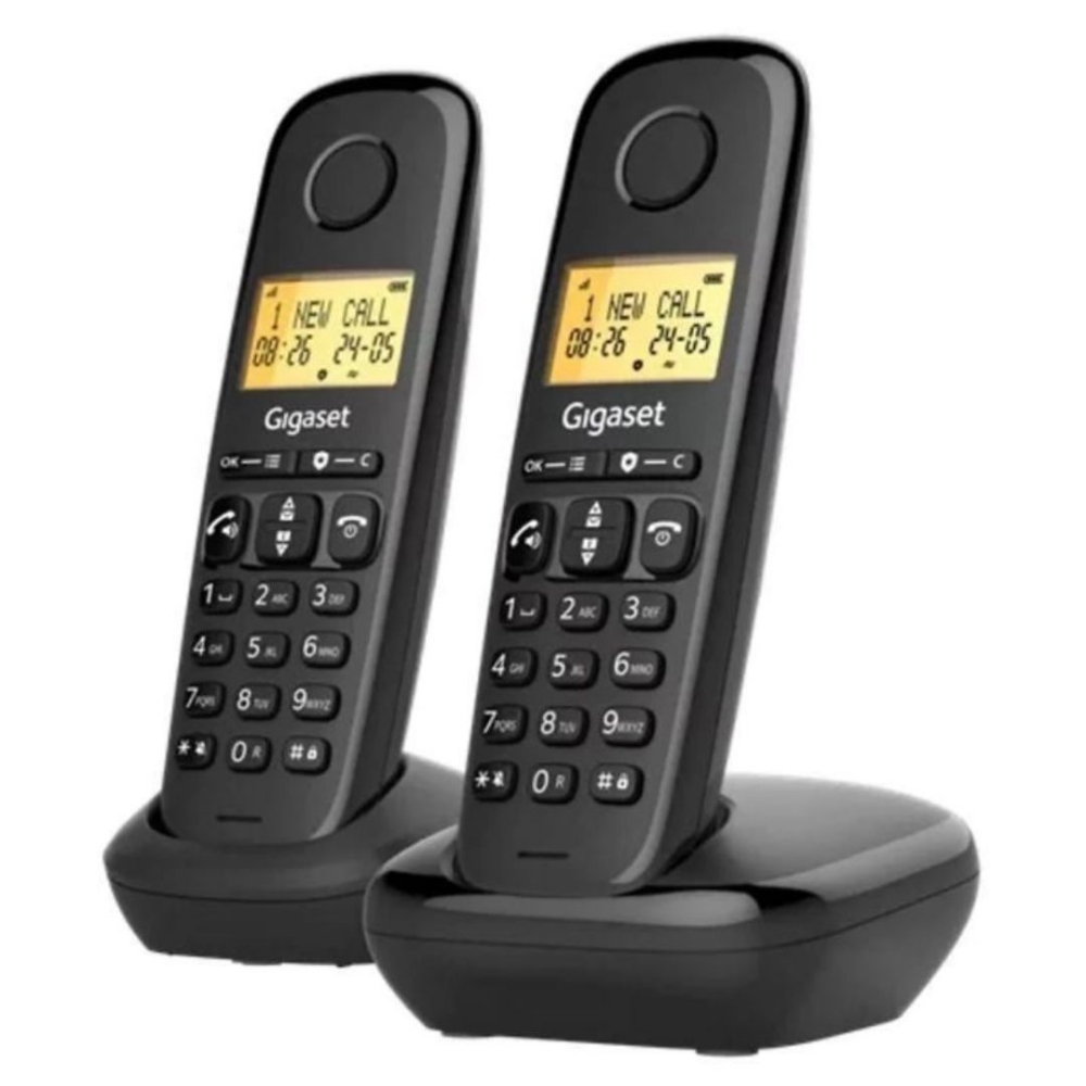 Immagine di CORDLESS SIEMENS GIGASET BASIC 100 DUO BLACK