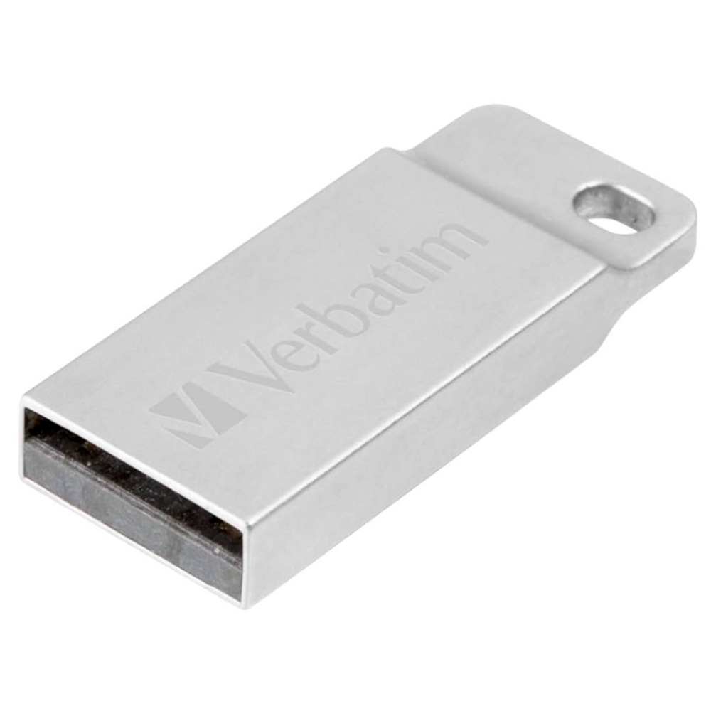 Immagine di MEMORIA USB 64GB 2.0 VERBATIM METAL EXECUTIVE SILVER 98750