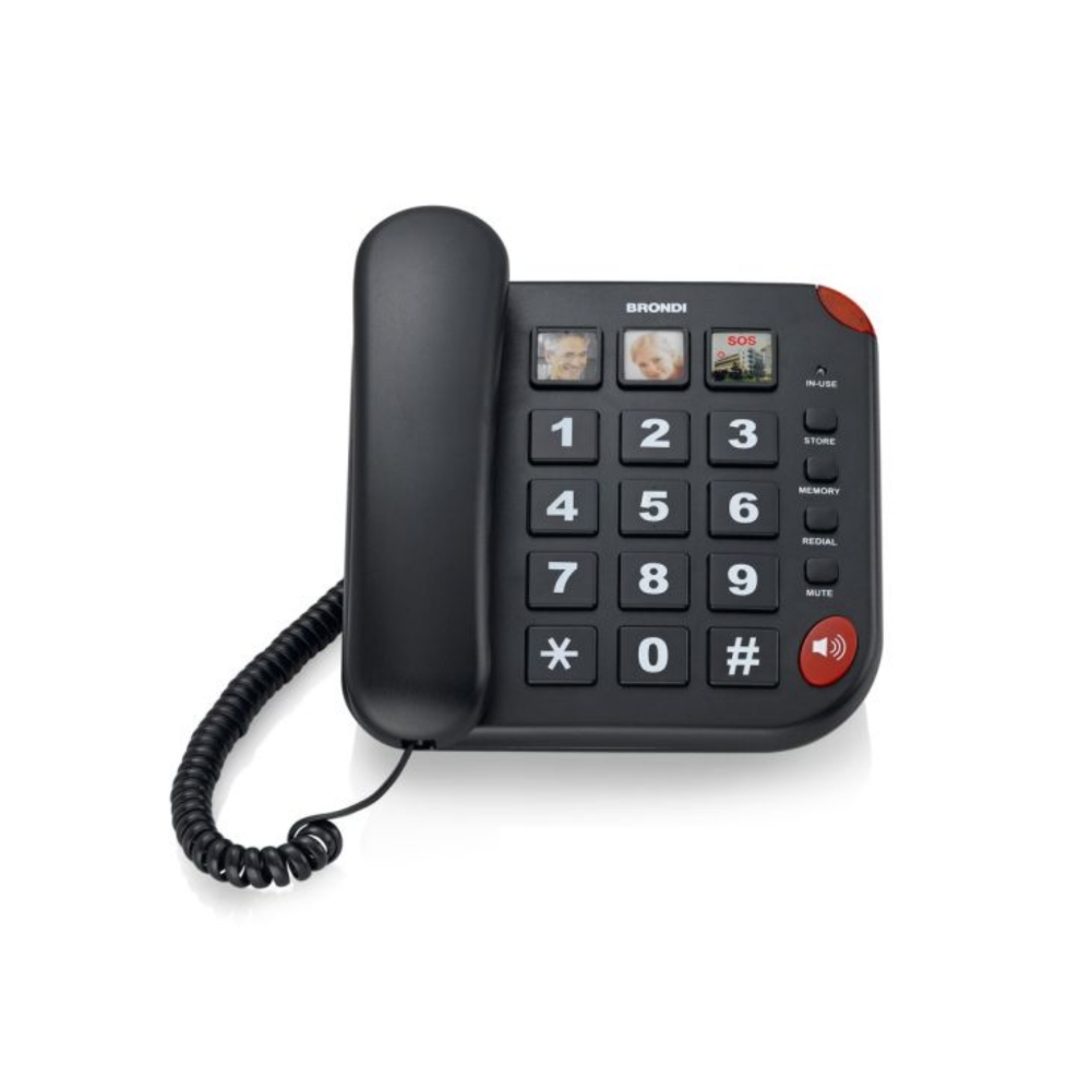 Immagine di TELEFONO DA CASA BRONDI BRAVO 15 BLACK