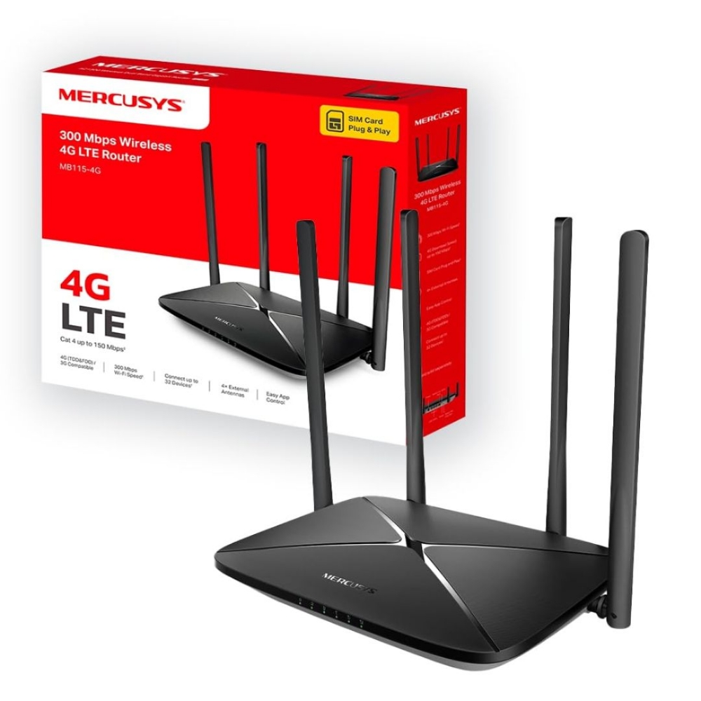 Immagine di ROUTER HOTSPOT PORTATILE 4G LTE WIRELESS MERCUSYS MB115-4G