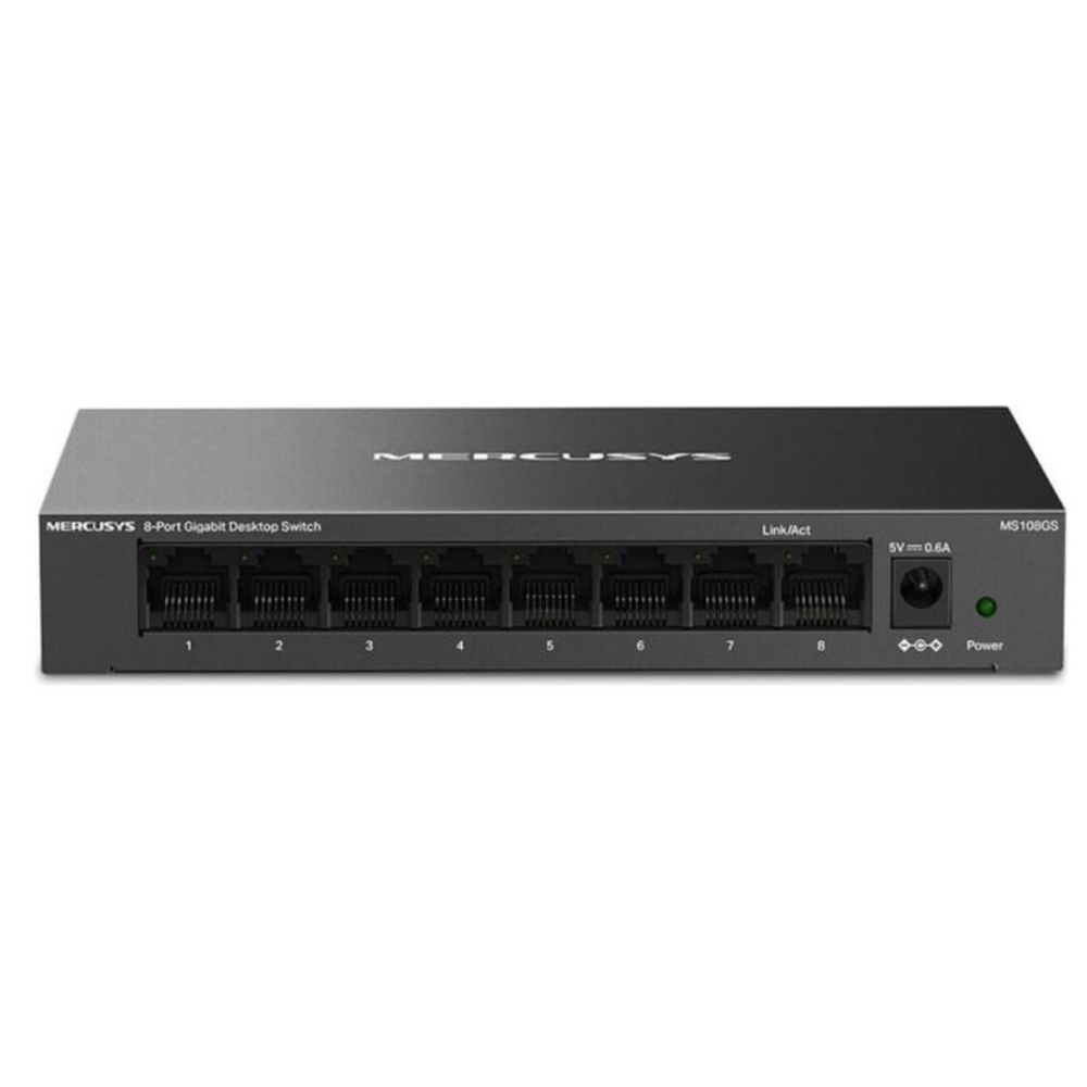 Immagine di HUB SWITCH 08 PORTE LAN MERCUSYS MS108GS DESKTOP
