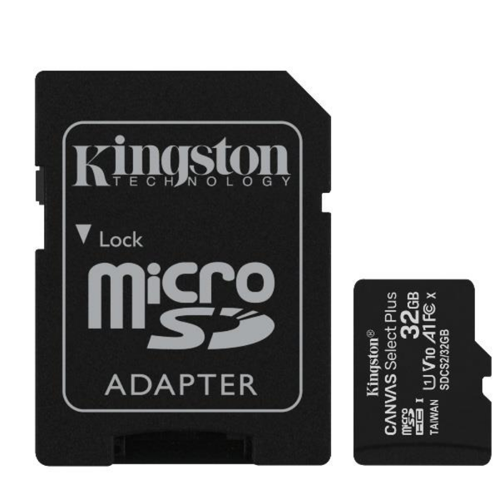 Picture of MEMORY CARD MICRO SD/TRANSFLASH 32GB KINGSTON CLASSE 10 SDCS2/32GB