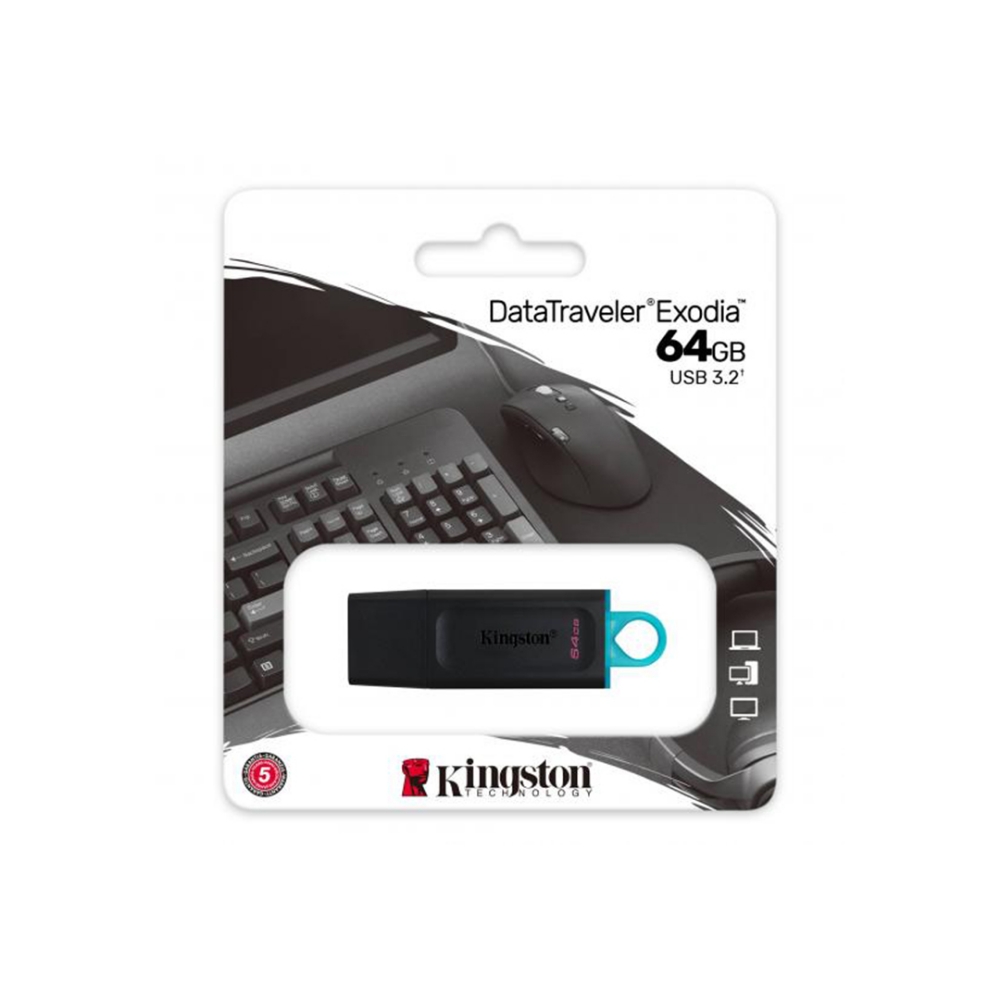 Immagine di MEMORIA USB 64GB 3.2 KINGSTON DTX/64GB