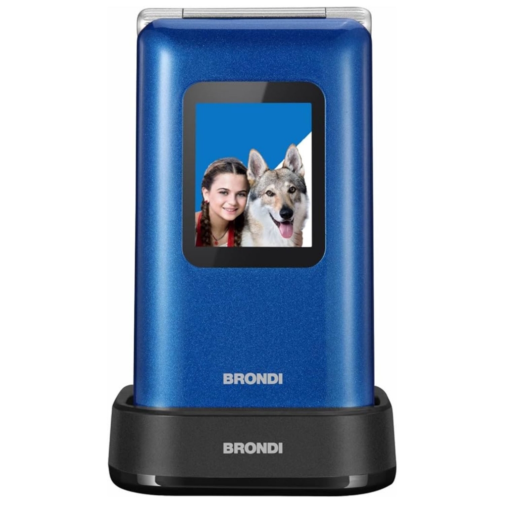 Immagine di CELLULARE BRONDI AMICO PREZIOSO DUOS BLUE METAL ITALIA