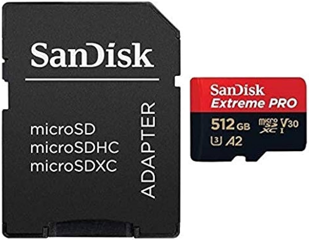 Picture of MEMORY CARD MICRO SD/TRANSFLASH 512GB SANDISK CLASSE 10 SDSQUAC-512G-GN6MA
