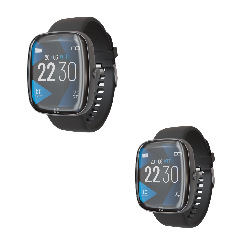 Immagine di SMARTWATCH BUYTECH BY-GAMMA-BK CASSA NERA CON CINTURINO SILICONE NERO