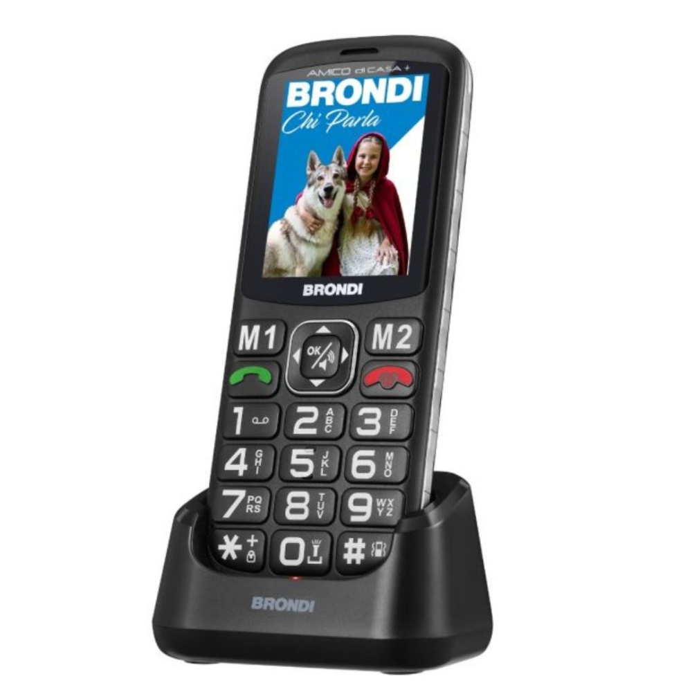 Immagine di CELLULARE BRONDI AMICO DI CASA+ BLACK ITALIA