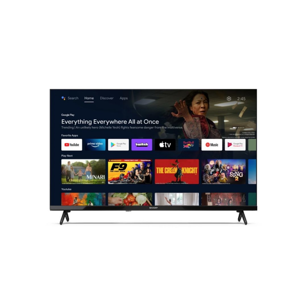 Immagine di TV LED 32" SHARP AQUOS 32GF2265E SMART TV GOOGLE BLACK ITALIA