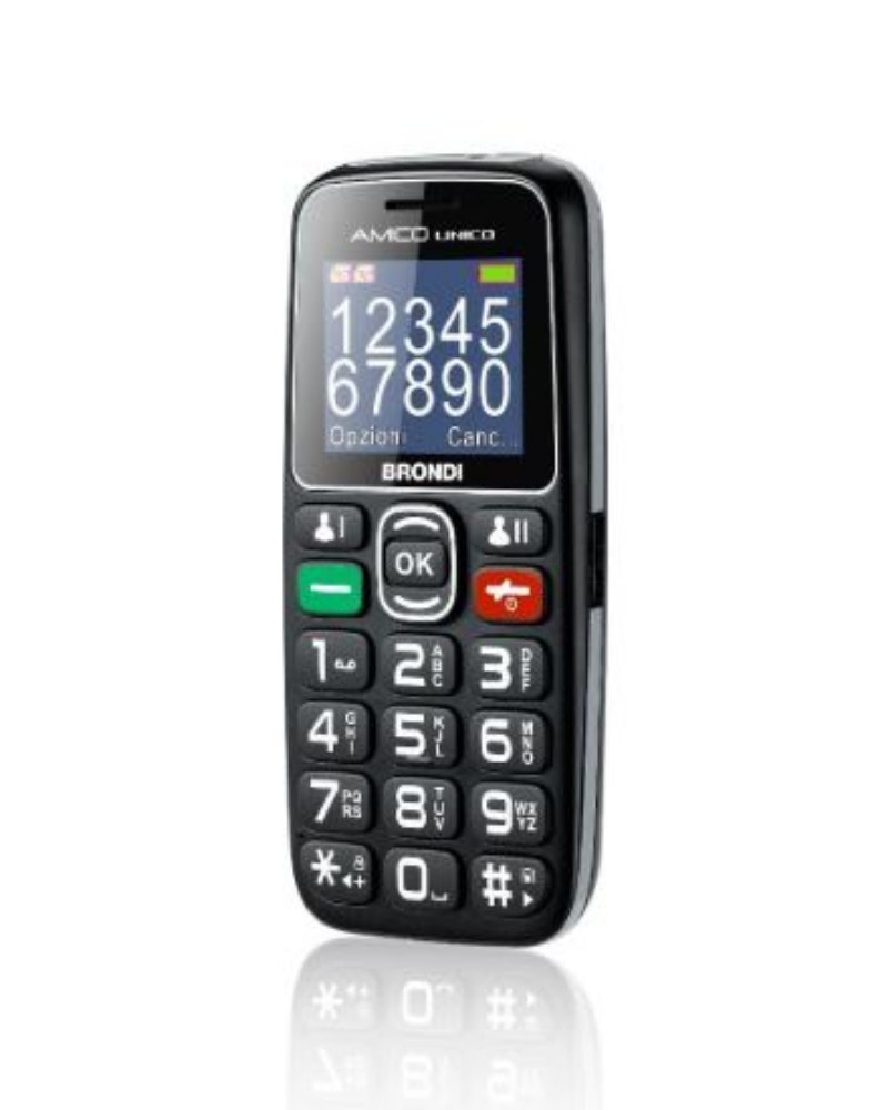 Picture of CELLULARE BRONDI AMICO UNICO+ DUOS BLACK ITALIA