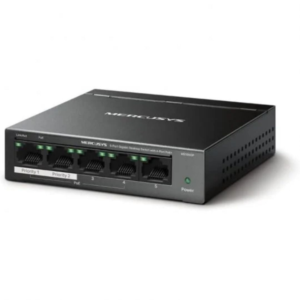 Picture of HUB SWITCH 05 PORTE GIGABIT MERCUSYS MS105GP