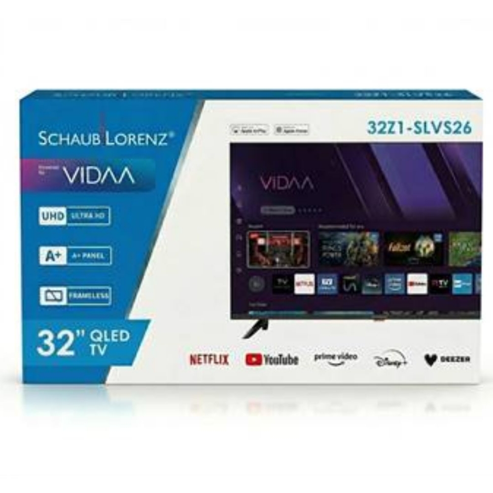 Immagine di TV QLED 32" SCHAUBLORENZ 32L1-SLVS26 SMART TV HD VIDAA ITALIA BLACK