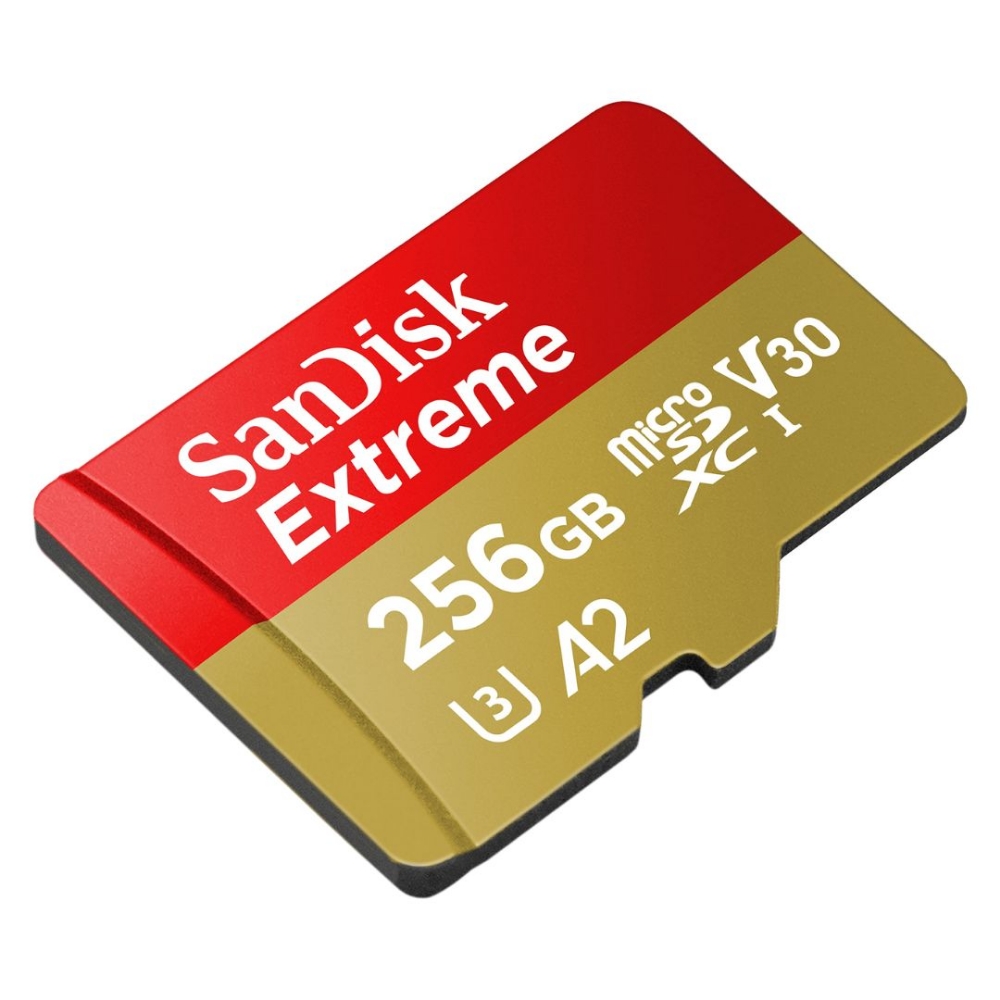 Immagine di MEMORY CARD MICRO SD/TRANSFLASH 256GB SANDISK EXTREME CLASSE 10 U3 V3 SDSQXAV-256G-GN6MA