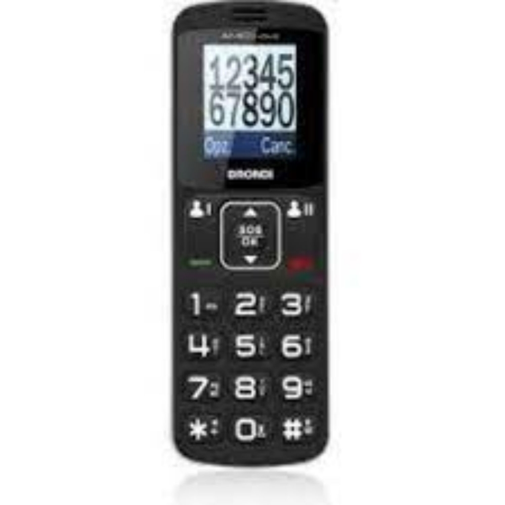 Picture of CELLULARE BRONDI AMICO HOME DUOS BLACK ITALIA