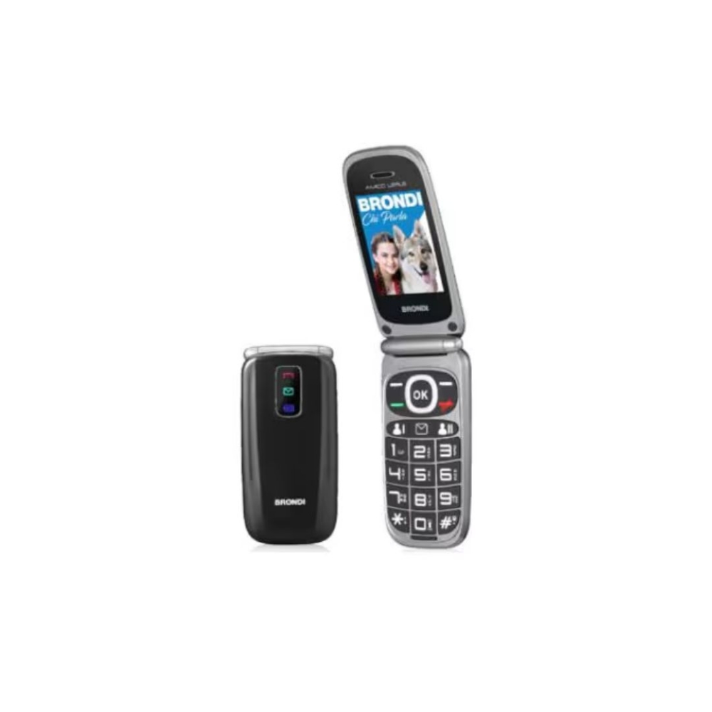 Picture of CELLULARE BRONDI AMICO LEALE DUOS BLACK METAL ITALIA
