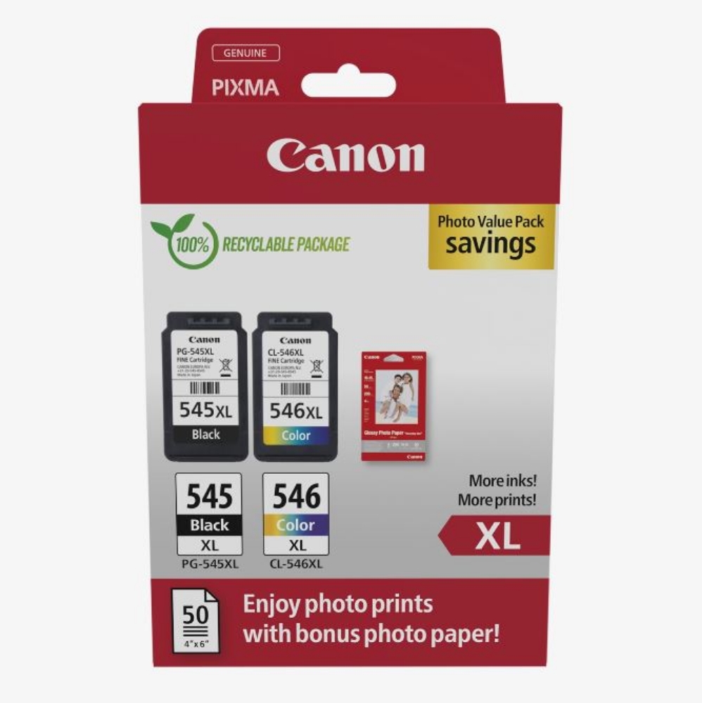 Immagine di CARTUCCIA CANON MULTIPACK 8286B011 PG-545XL/CL-546XL
