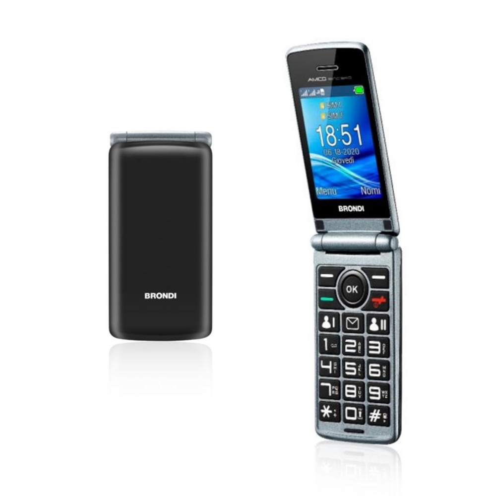 Picture of CELLULARE BRONDI SINCERO+ DUOS BLACK ITALIA