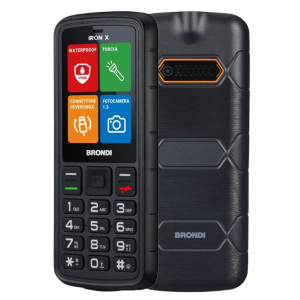 Picture of CELLULARE BRONDI IRON X DUOS BLACK ITALIA