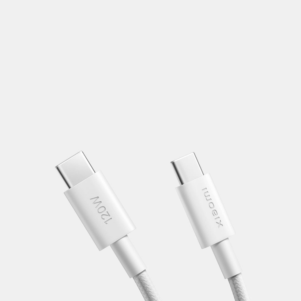 Picture of CAVO DATI/CARICA PER SMARTPHONE TYPE-C/TYPE-C 6A BRAIDED 2M XIAOMI WHITE BHR087AGL