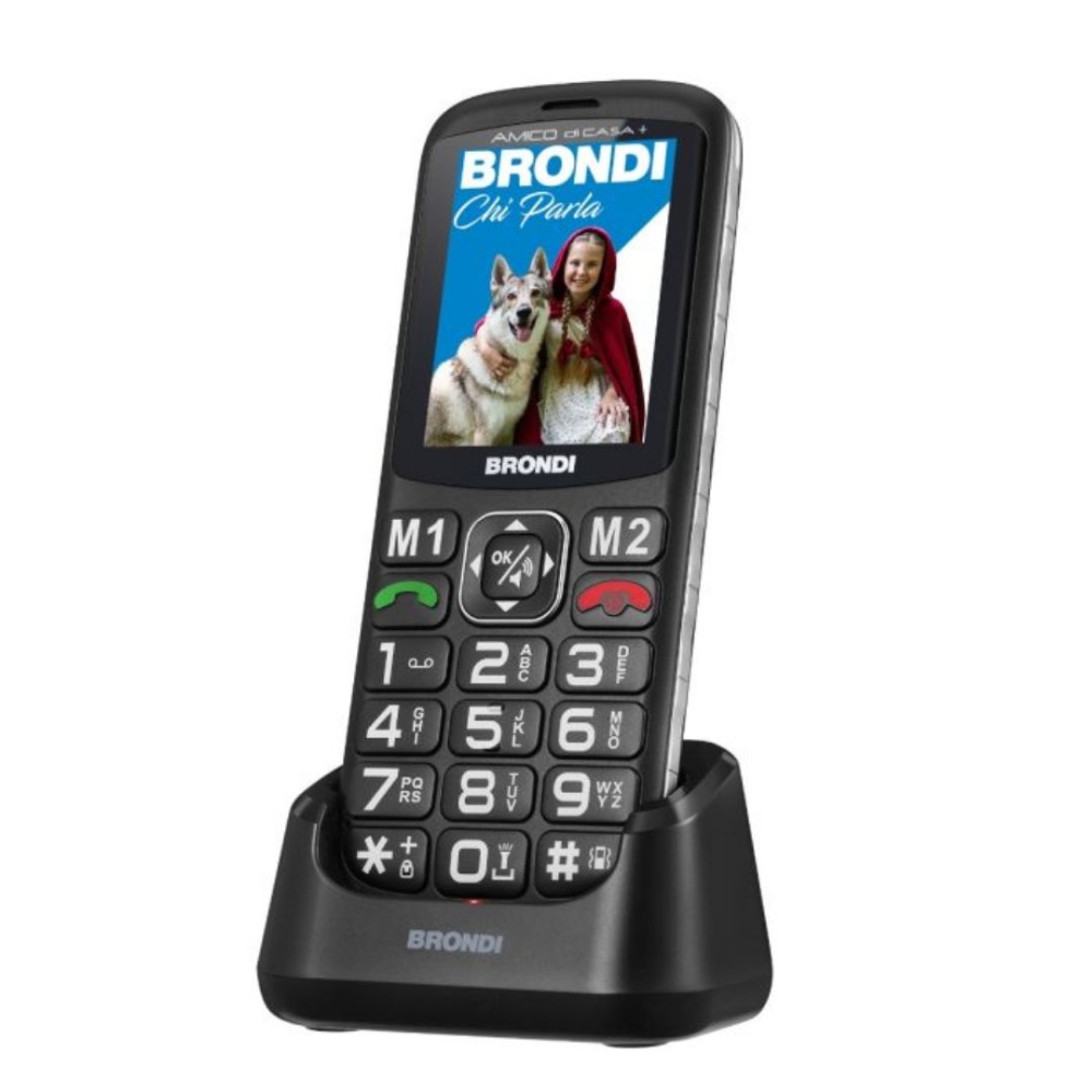 Immagine di CELLULARE BRONDI AMICO DI CASA+ BLACK ITALIA