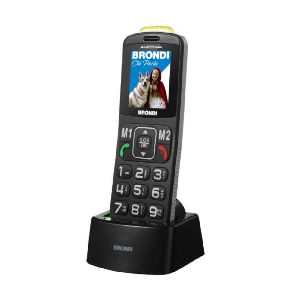 Picture of CELLULARE BRONDI AMICO FLASH DUOS BLACK ITALIA