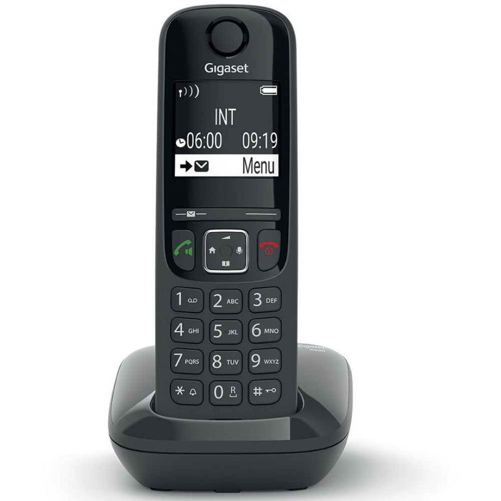 Immagine di CORDLESS SIEMENS GIGASET AS690 BLACK