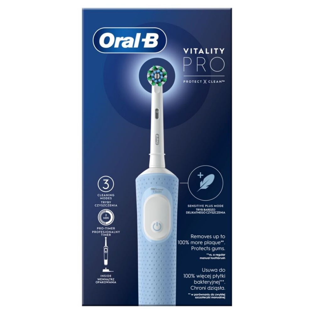 Immagine di SPAZZOLINO ELETTRICO BRAUN ORAL-B VITALITY PRO 446392 BLU