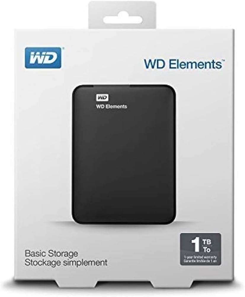 Immagine di HARD DISK ESTERNO 2,5 USB 3.0 1TB WESTERN DIGITAL WDBUZG0010BBK