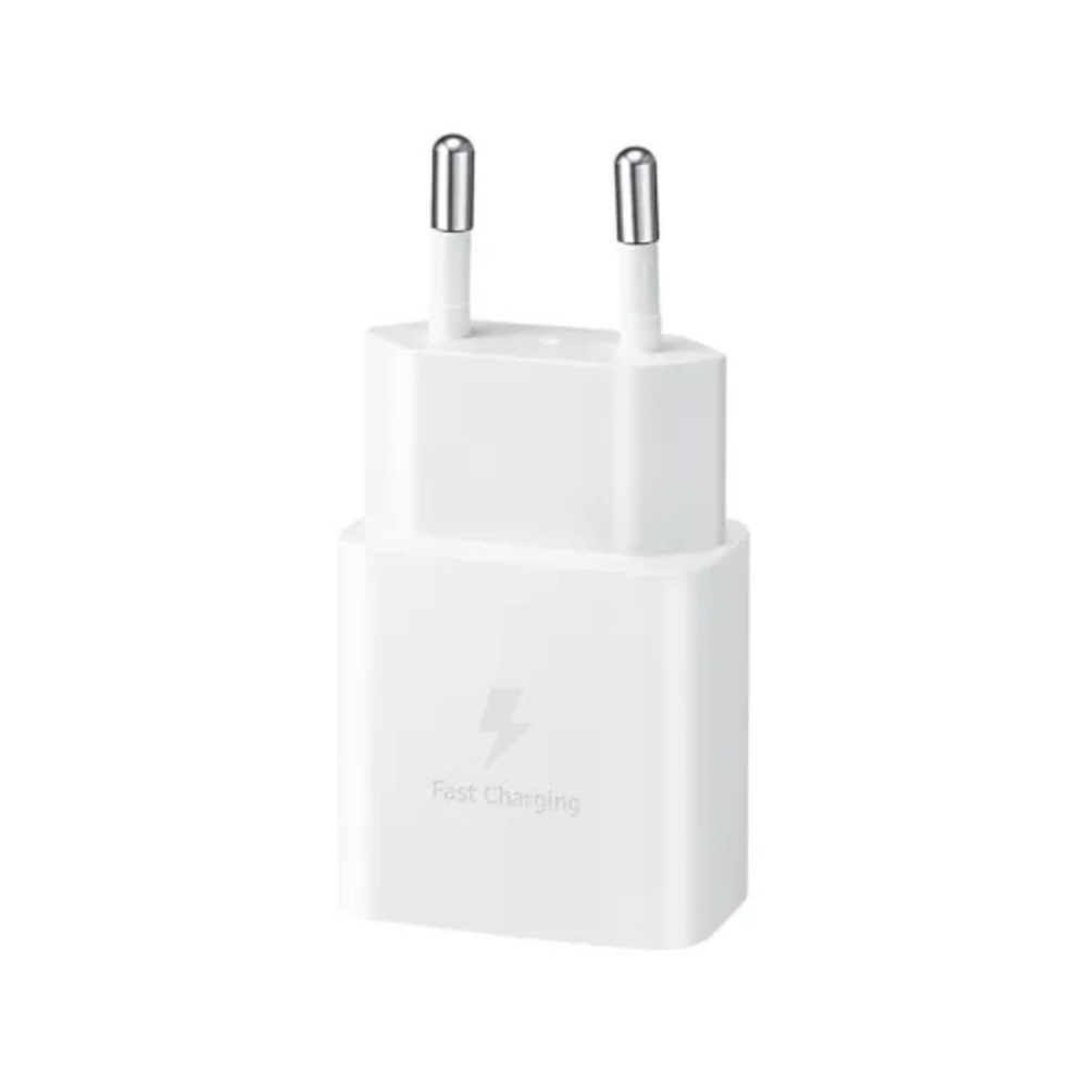 Immagine di CARICABATTERIA DA RETE SAMSUNG SUPER FAST CHARGING 15W USB-C EP-T1510NWEGEU WHITE.