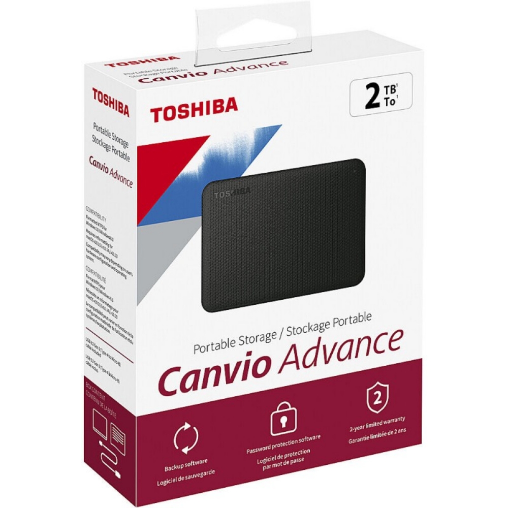 Immagine di HARD DISK ESTERNO 2,5 USB 3.2 2TB TOSHIBA HDTB520EK3AA
