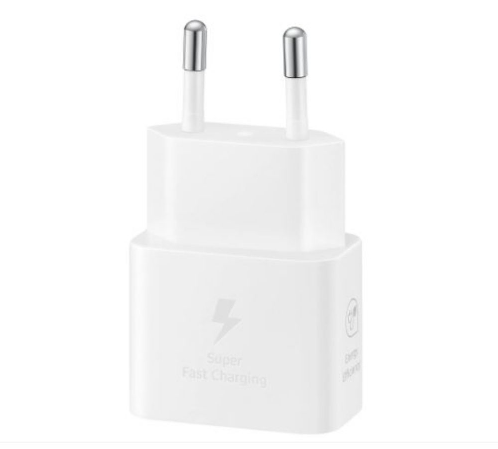 Picture of CARICABATTERIA DA RETE SAMSUNG SUPER FAST CHARGING 25W USB-C + CAVO TYPE-C EP-T2510XWEGEU WHITE