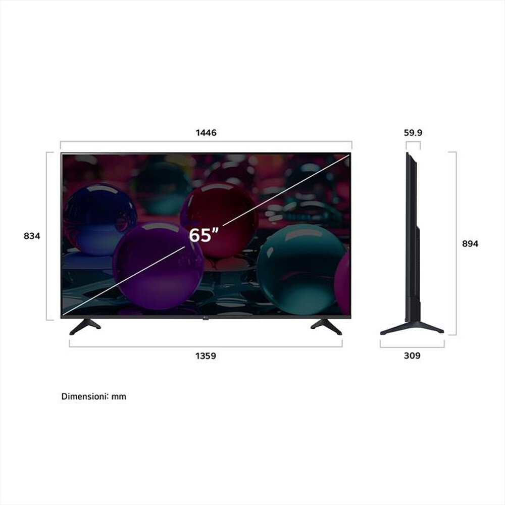 Immagine di TV LED 65" LG 4K 65UA73003LA SMART TV EUROPA BLACK