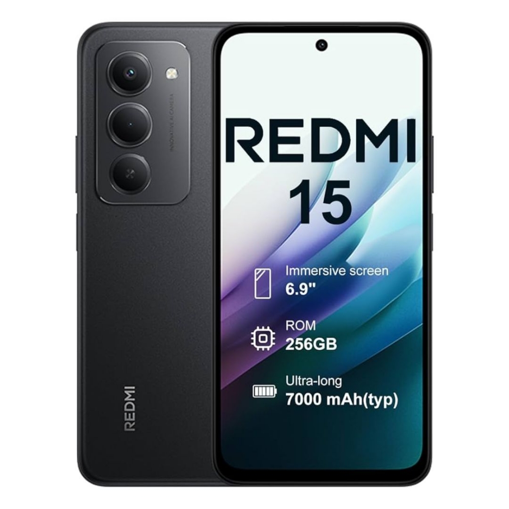 Immagine di SMARTPHONE XIAOMI REDMI 15 4G 8+256GB DUOS BLACK ITALIA