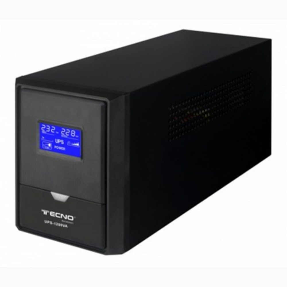 Immagine di UPS 800VA CON 2 USCITE BIVALENTI FUNZIONE AC RESTART TECNONEW TN-800VA-LCD