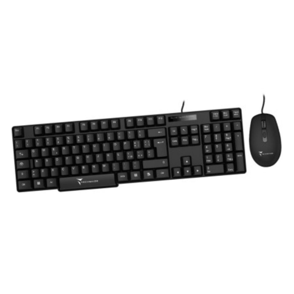 Immagine di TASTIERA + MOUSE CON FILO USB TECHMADE TM-KM002