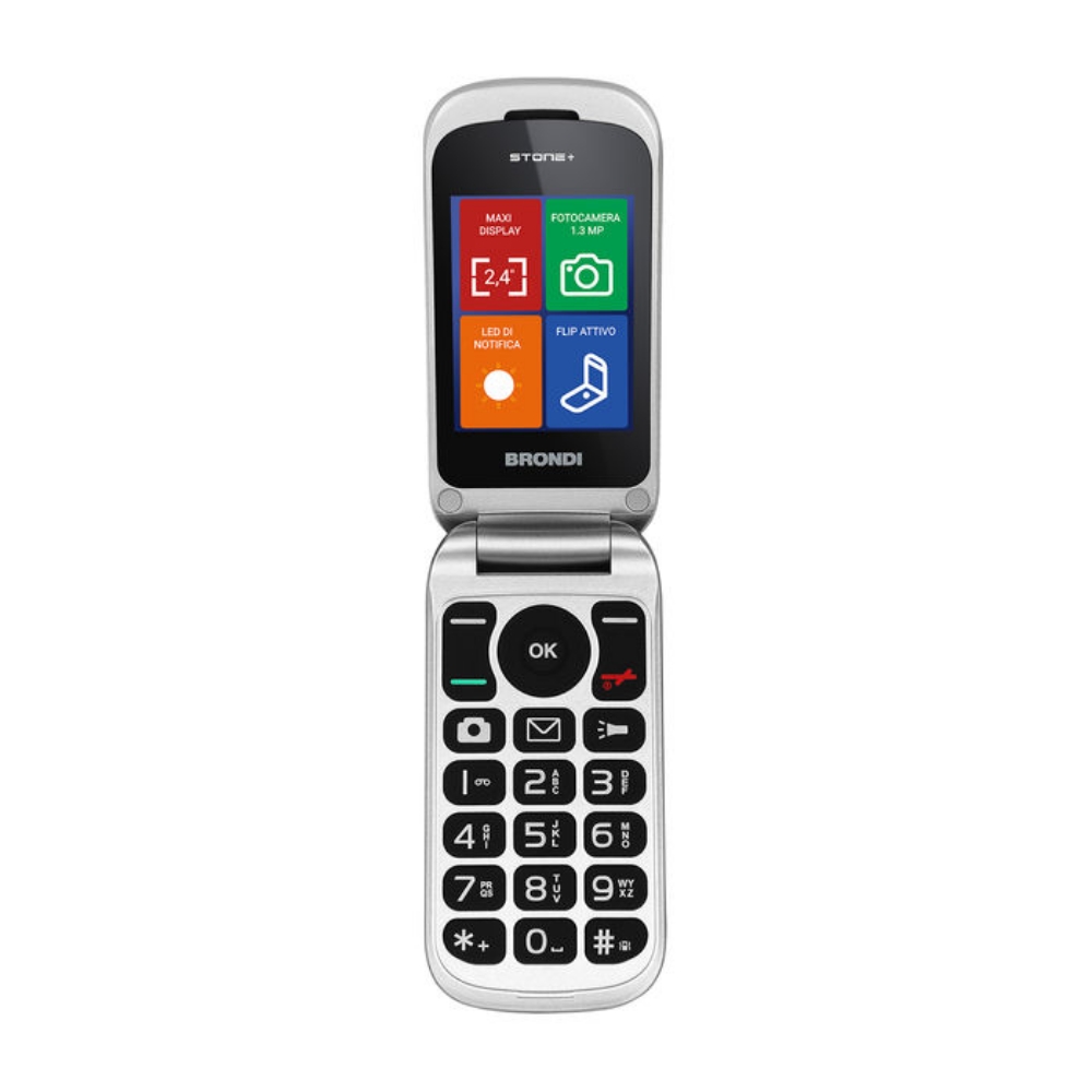 Picture of CELLULARE BRONDI STONE+ DUOS WHITE ITALIA