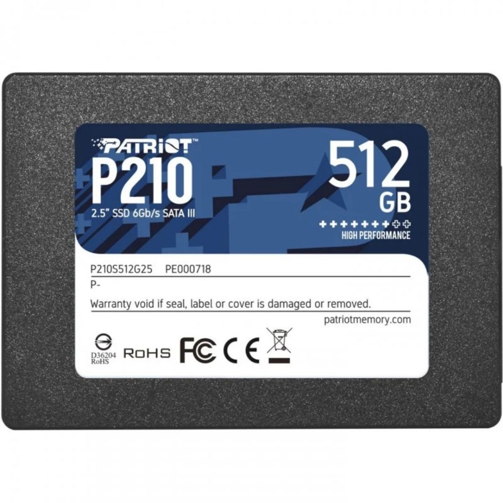 Immagine di HARD DISK 2,5 SSD 512GB PATRIOT P210S512G25