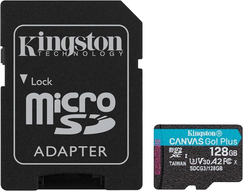 Picture of MEMORY CARD MICRO SD/TRANSFLASH 128GB KINGSTON CANVAS GO PLUS CLASSE 10 SDCG4/128GB