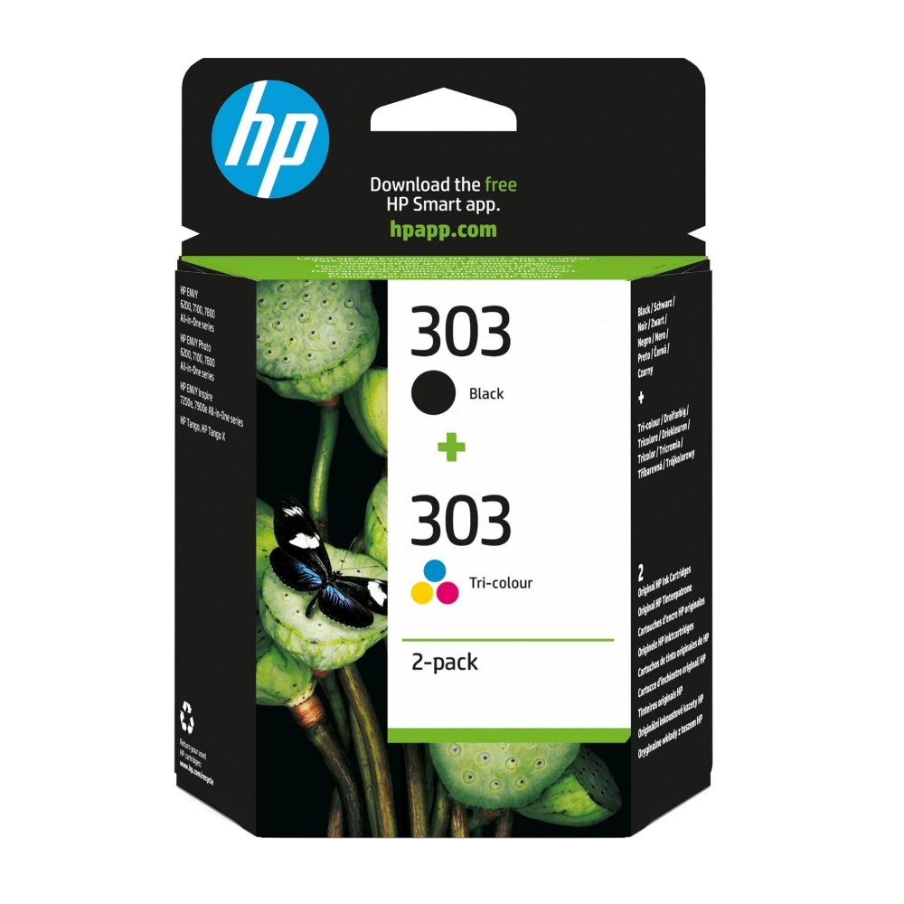 Picture of CARTUCCIA HP MULTIPACK 303 BK + 303 CL 3YM92AE