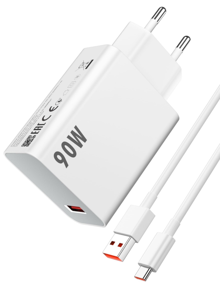 Picture of CARICABATTERIA DA RETE 90W XIAOMI BHR07ZBEU USB-A + CAVO TYPE-C