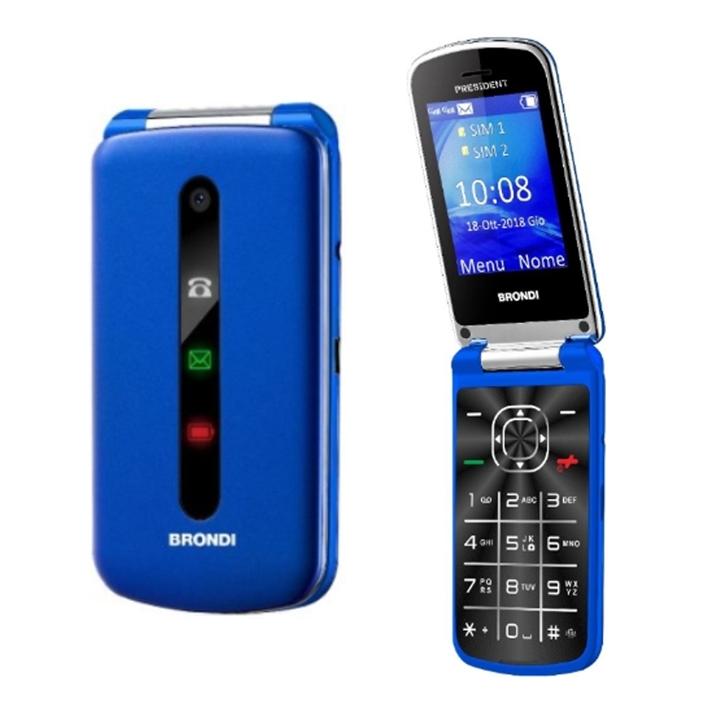 Picture of CELLULARE BRONDI PRESIDENT DUOS BLU / VIOLA ITALIA