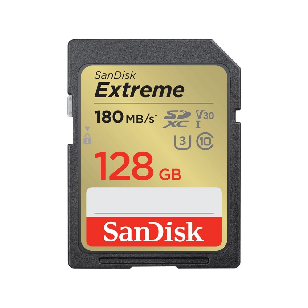 Immagine di MEMORY CARD 128GB SANDISK EXTREME CLASSE 10 U3 V30 SDSDXVA-128G-GNCIN