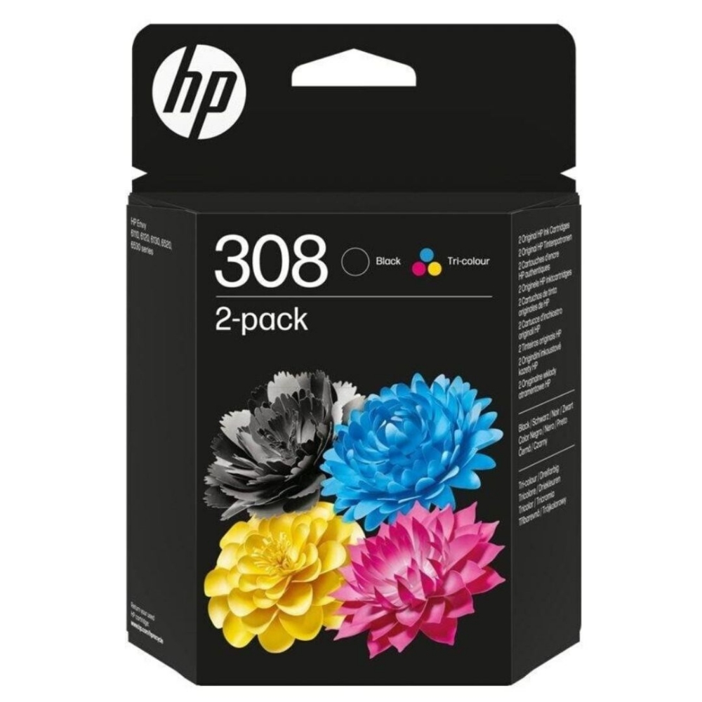 Picture of CARTUCCIA HP MULTIPACK 308 BK + 308 CL 6L6S6UE