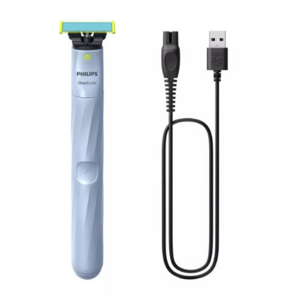 Picture of RASOIO ELETTRICO RICARICABILE PHILIPS ONE BLADE QP1324/20 BLUE