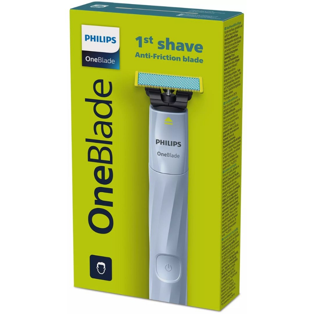 Picture of RASOIO ELETTRICO RICARICABILE PHILIPS ONE BLADE QP1324/20 BLUE