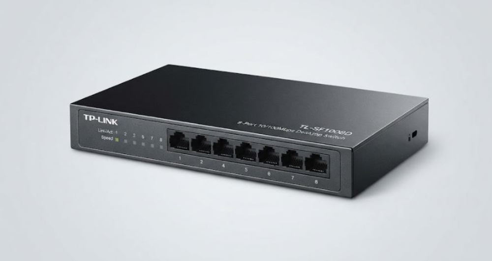 Immagine di HUB SWITCH 08 PORTE TP-LINK TL-SF1008D