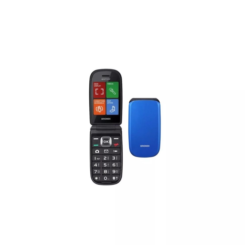 Immagine di CELLULARE BRONDI RAPTOR DUOS BLU METAL ITALIA